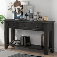 Streamdale Furniture 55" Modern Console Table Sofa Table For Living Room With 3 Drawers And 1 Shelf