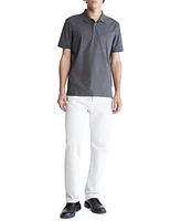 Calvin Klein Men's Regular-Fit Smooth Cotton Monogram Logo Polo Shirt