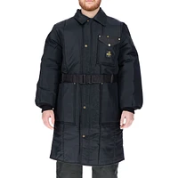 RefrigiWear Men's Insulated Iron-Tuff Inspector Coat Knee-Length Workwear Parka