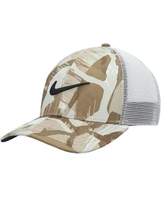 Men's Nike Natural, White Legacy91 Trucker Performance Snapback Hat