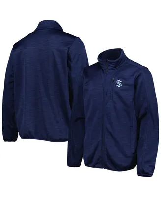 Men's G-iii Sports by Carl Banks Deep Sea Blue Seattle Kraken Closer Transitional Full-Zip Jacket