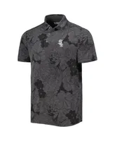 Men's Tommy Bahama Black Chicago White Sox Miramar Blooms Polo Shirt