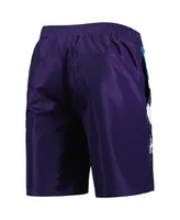 Men's G-iii Sports by Carl Banks Purple Charlotte Hornets Sea Wind Swim Trunks