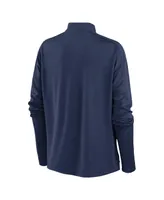 Women's Nike Navy Milwaukee Brewers Pacer Quarter-Zip Top