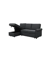 Hamilton 2 Piece Storage Sofa Bed Reversible Sectional