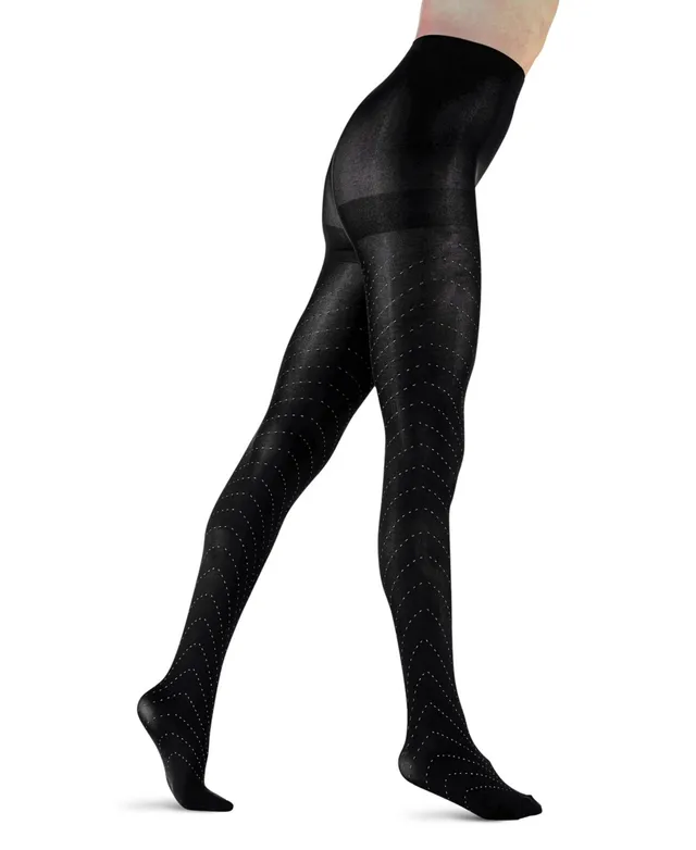 Trendy Allure Faux Sheer O-Ring Tights