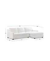 Garcelle Piece Stain-Resistant Fabric Sectional