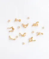 Girls Crew Faux Cubic Zirconia Constellation Stud Earrings