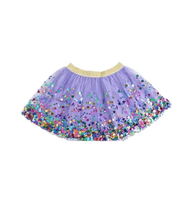 Little and Big Girls Lavender Confetti Tutu Skirts
