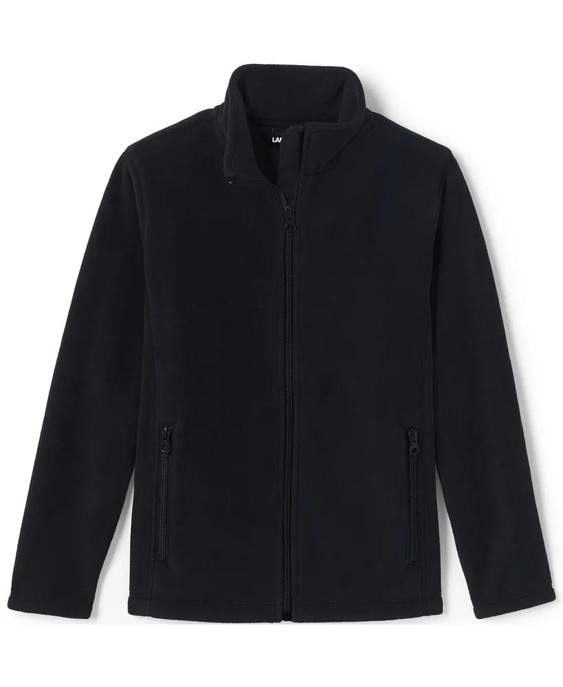 Lands' End School Uniform Kids Full-Zip Mid-Weight Fleece Jacket