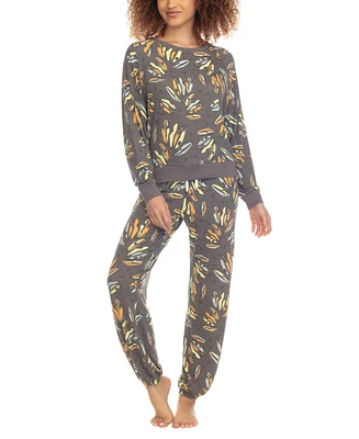 Honeydew Women's Printed Brushed Jersey Lounge Set