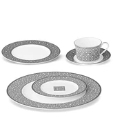 Noritake Infinity Graphite 4 Piece Salad Plate Set, Service for 4