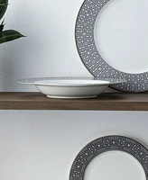 Noritake Infinity Graphite 4 Piece Soup Bowl Set 12 oz, Service for 4