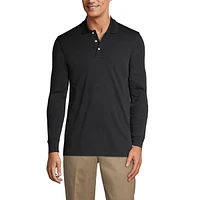 Lands' End Men's Long Sleeve Interlock Polo Shirt