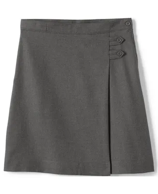 Lands' End Girls School Uniform Solid A-line Skirt Below the Knee