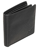 Mancini Men's Buffalo Rfid Secure Center Wing Wallet with Coin Pocket