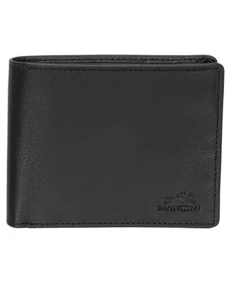 Mancini Men's Buffalo Rfid Secure Left Wing Billfold Wallet