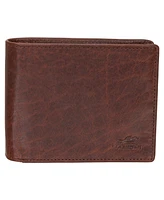 Mancini Men's Buffalo Rfid Secure Left Wing Billfold Wallet