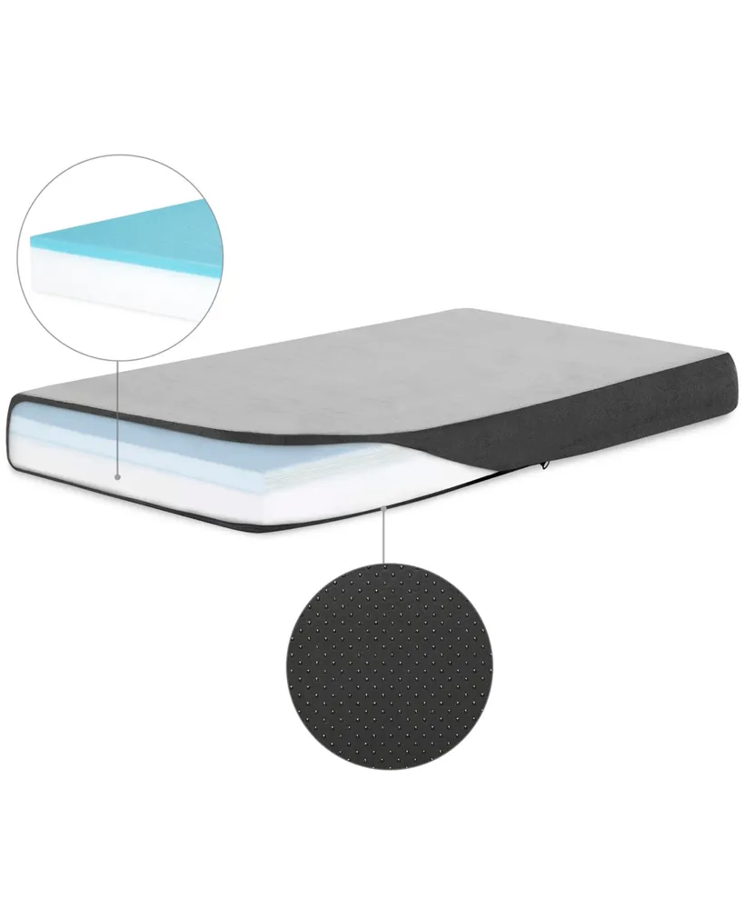 TailZzz Dream Pet Mattress | Large to Extra Large Pet Mattress | 2-in-1 Cool Gel Infused with High Density foam | Rectangle Pet Mattress