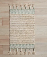 Lucky Brand Overtufted Cotton Fringe Bath Rug