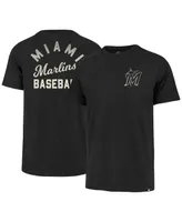 Men's '47 Brand Black Miami Marlins Turn Back Franklin T-shirt