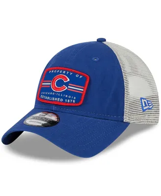 Men's New Era Royal Chicago Cubs Property Trucker 9TWENTY Snapback Hat