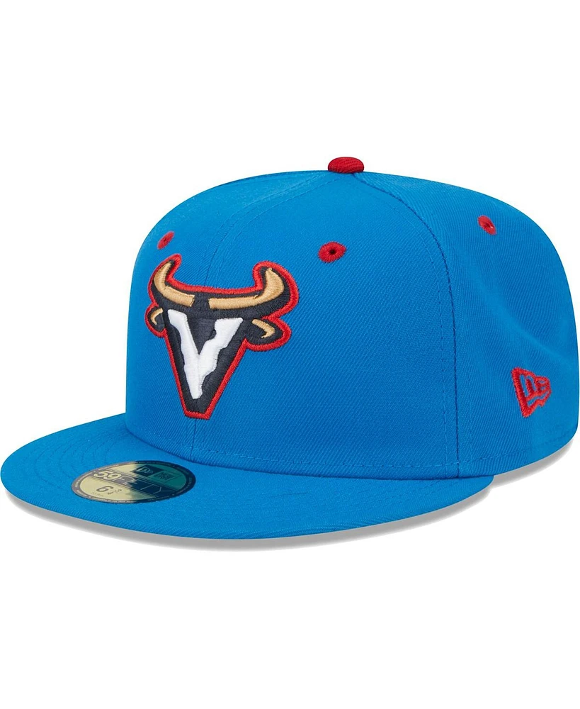 Men's New Era Blue Visalia Rawhide Copa De La Diversion 59FIFTY Fitted Hat