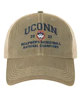 Men's Legacy Athletic Gray UConn Huskies 2023 Ncaa Men's Basketball National Champions Arch Distressed Trucker Adjustable Hat