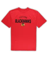 Men's Chicago Blackhawks Red, Heather Gray Big and Tall T-shirt Pants Lounge Set