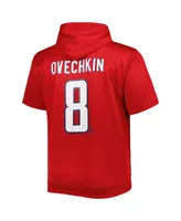 Men's Fanatics Alexander Ovechkin Red Washington Capitals Big and Tall Captain Patch Name Number Pullover Hoodie