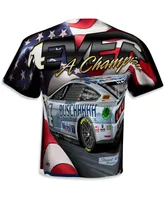 Men's Stewart-Haas Racing Team Collection White Kevin Harvick Sublimated Patriotic T-shirt