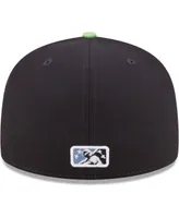 Men's New Era Navy Hillsboro Hops Authentic Collection 59FIFTY Fitted Hat