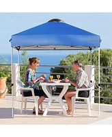 6x6 Ft Pop Up Canopy Tent Camping Sun Shelter W/ Roller Bag