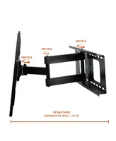 MegaMounts Full Motion Wall Mount for 32- Inch Displays