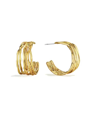 Soko 24K Gold-Plated Nyundo Hoop Earrings