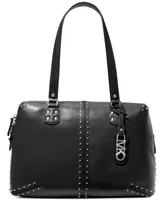 Michael Kors Astor Medium Studded Leather Shoulder Tote