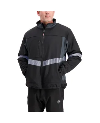RefrigiWear Men's Enhanced Visibility Insulated Softshell Jacket with Reflective Tape