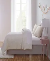 Olivia Finn Plush Embossed Hearts Comforter Sets