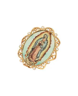 2028 Enamel Our Lady of Guadalupe Oval Pin