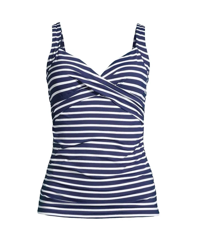 Lands' End Women's Ddd-Cup Chlorine Resistant V-Neck Wrap