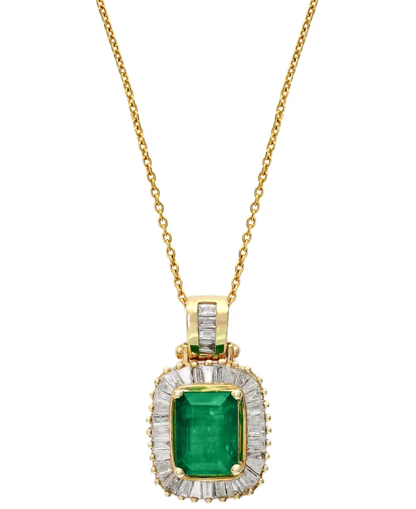 Brasilica by Effy Emerald (1-3/8 ct. t.w.) and Diamond (1/2 ct. t.w.) in 14k Gold