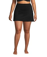 Lands' End Women's Plus Tummy Control Swim Skirt Bottoms