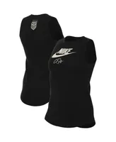 Women's Nike Black Uswnt Futura Tank Top