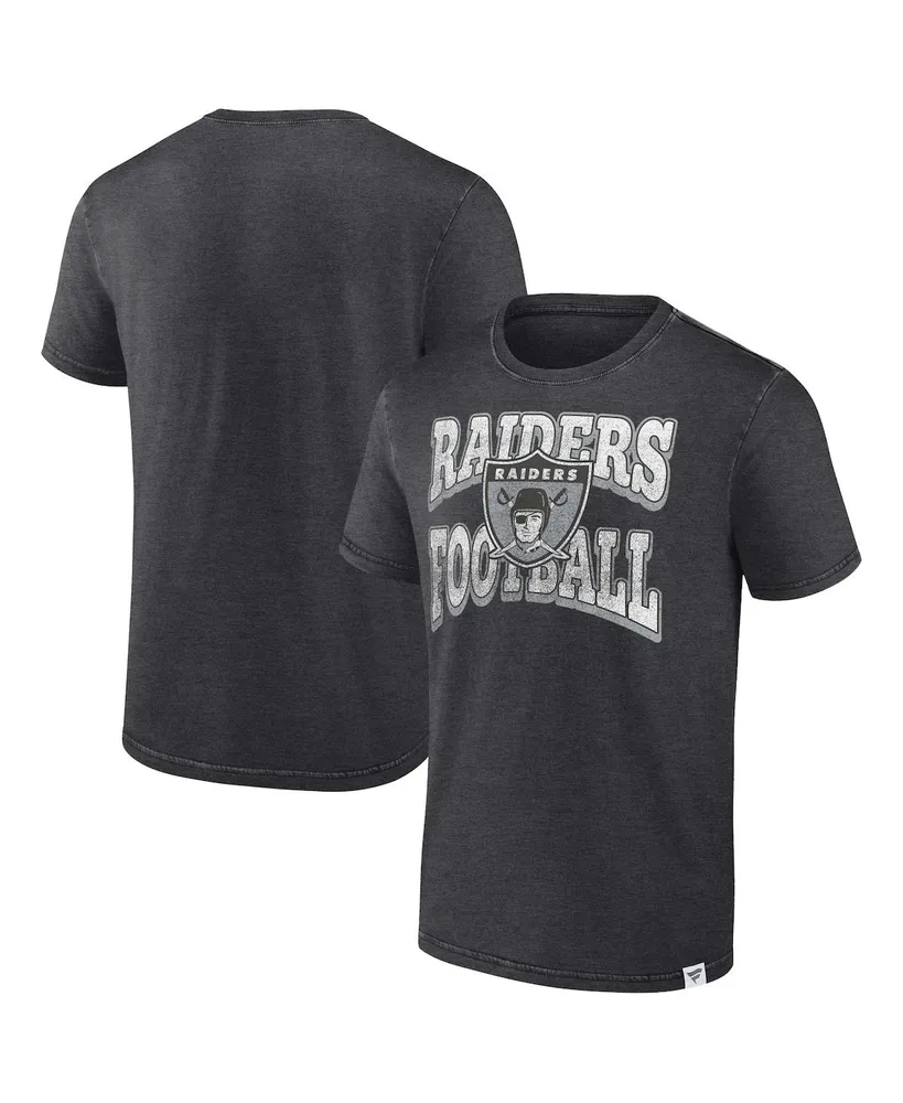 Men's Fanatics Heather Charcoal Las Vegas Raiders Force Out T-shirt