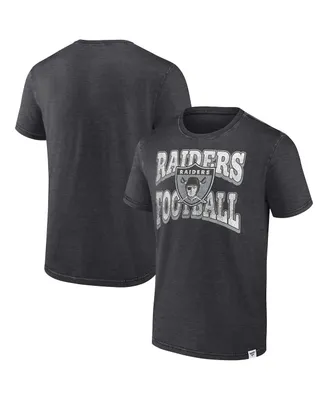 Men's Fanatics Heather Charcoal Las Vegas Raiders Force Out T-shirt