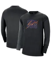 Men's Nike Black Phoenix Suns Courtside Versus Flight MAX90 Long Sleeve T-shirt
