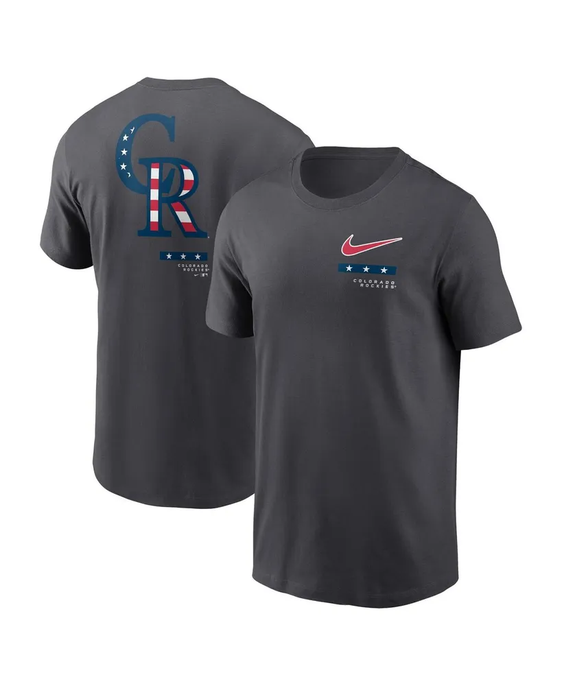 Men's Nike Anthracite Colorado Rockies Americana T-shirt