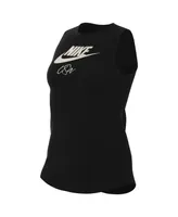 Women's Nike Black Uswnt Futura Tank Top