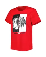 Women's adidas Red Chicago Blackhawks Reverse Retro Fresh T-shirt