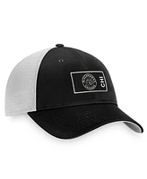 Men's Fanatics Black, White Chicago Blackhawks Authentic Pro Trucker Snapback Hat